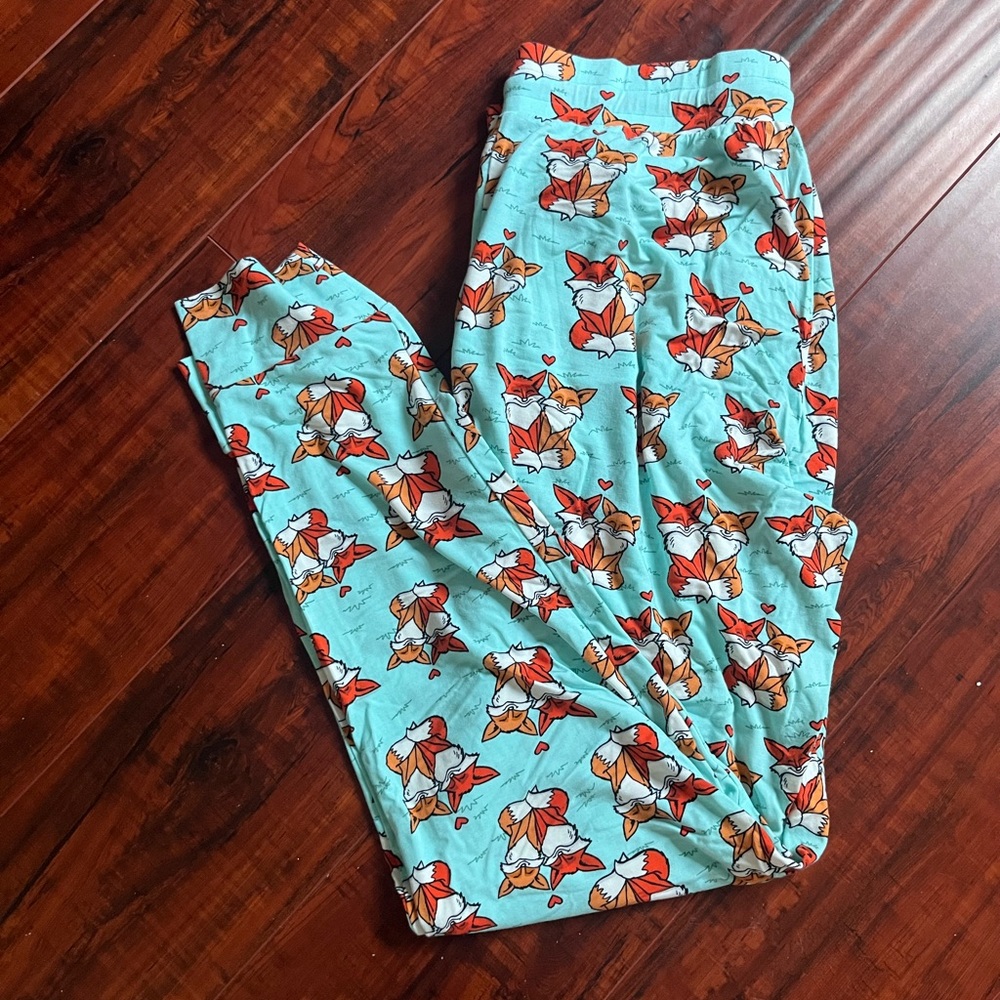 MeUndies Fox Print Lounge Pants - Blue